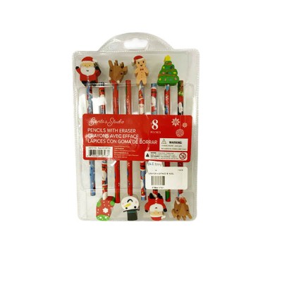 Crayons + Efface de Noël /8  